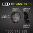 BLACK DIAMOND 9 Inch LED Driving Lights with 5D Hybid Lenses.